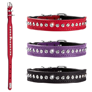 HUNTER Ошейник Cristal Line Petit 30 см кожа