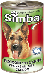 Simba Dog консервы для собак кусочки мяса 415г