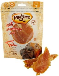 Мнямс лакомство для собак куриные грудки 100 г