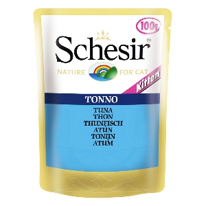 Schesir паучи Kitten для котят с тунцом