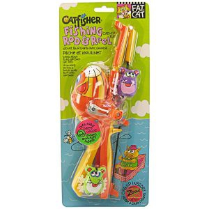 Fat Cat CatFisher Fishing Rod&Reel Удочка-спиннинг для кошек с кошачьей мятой, фото №2