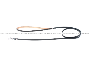 Collar непрошитый одинарный поводок чёрного цвета для собаки