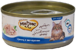 Мнямс консервы для кошек Тунец с анчоусами в нежном желе 70 г