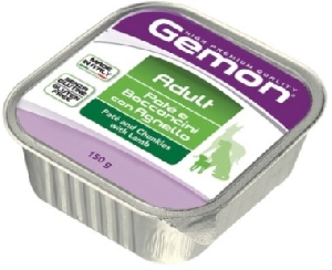Gemon Dog консервы для собак паштет с кусочками ягненка 150г