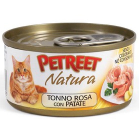 PETREET NATURA кусочки розового тунца с картофелем 70гр