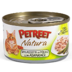 PETREET NATURA куриные грудки со спаржей 70гр