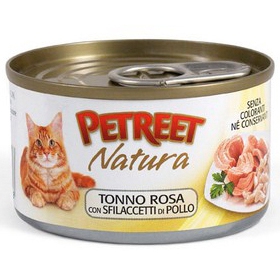 PETREET NATURA куриные грудки с тунцом 70гр