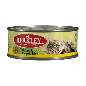 Berkley 8 для кошек с цыпленком и овощами