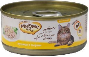 Мнямс консервы для кошек Курица с сыром  в нежном желе 70 г
