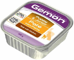 Gemon Dog консервы для щенков паштет курица 300г