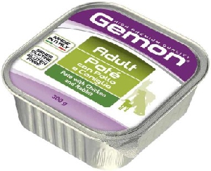 Gemon Dog консервы для собак паштет курица с кроликом 300г