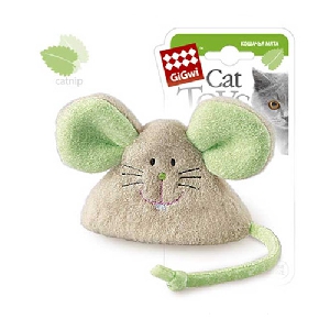 GiGwi игрушка для кошек мышка с кошачьей мятой