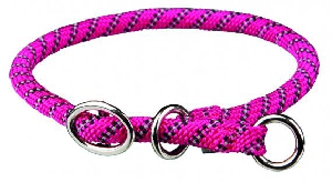 Ошейник-удавка Sporty Rope, S–M: 40 см/ф 8 мм, фуксия