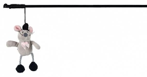 Игрушка для кошки удочка с пищащей мышью