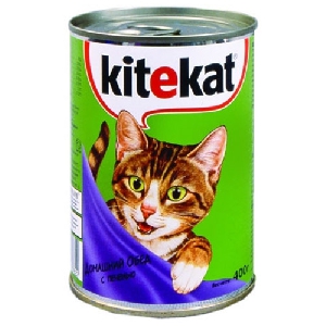 Kitekat консервы для кошек с печенью