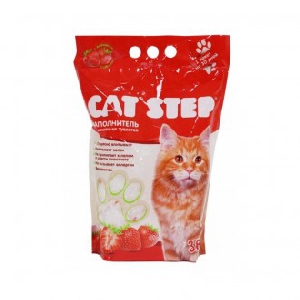 Наполнитель Cat Step Клубника силикагелевый 3,8 л