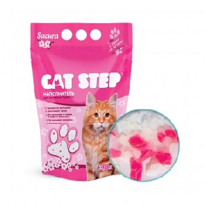 Наполнитель Cat Step Sacura силикагелевый 3,8 л
