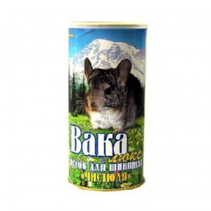 Вака Чистюля Люкс песок для шиншилл (банка) 1,6 л