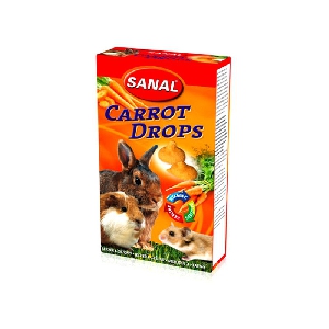 Sanal Carrot Drops лакомство для грызунов морковь 45 г