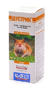 Шустрик антигельминтная суспензия для грызунов 5мл
