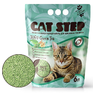 CAT STEP Tofu Green Tea растительный комкующийся