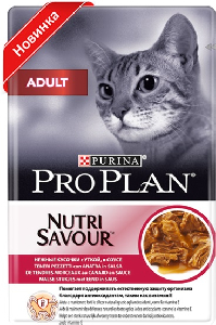 Purina Pro Plan кусочки в соусе для кошек с уткой