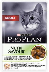 Purina Pro Plan кусочки в желе для взрослых кошек с ягненком