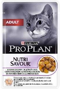 Purina Pro Plan кусочки в желе для кошек с индейкой