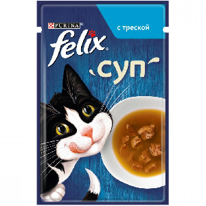 Felix суп для кошек, с треской, Soup Cod