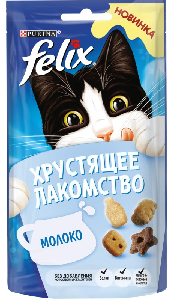 Хрустящее Лакомство для взрослых кошек с молоком
