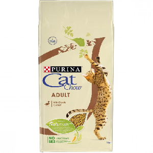 Корм Cat Chow для кошек с уткой