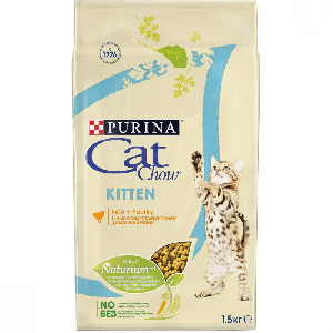 Корм Cat Chow для котят с домашней птицей Корм Cat Chow для котят с домашней птицей