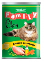 Clan FAMILY консервы для кошек паштет из курицы №27