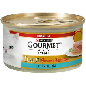 Консервы для кошек Gourmet Gold нежная начинка с тунцом