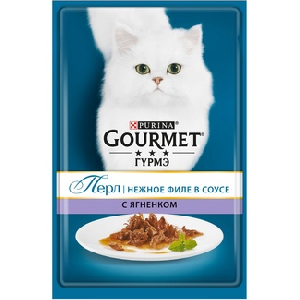 Паучи в подливе для кошек с ягненком