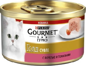 Gourmet паштет для кошек с курицей, Gold Mousse with Chicken