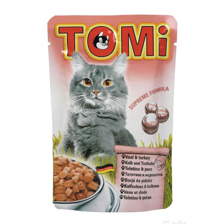 ToMi Консервы для кошек (с телятиной и индейкой)