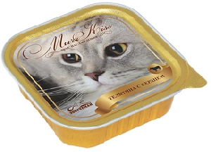 Консервы для кошек "МуррКисс" телятина с сердцем