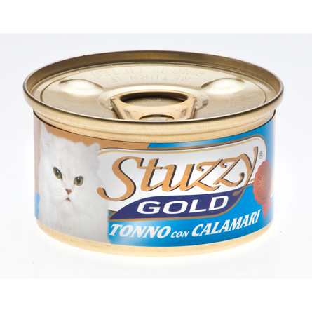 Stuzzy Gold консервы для кошек (кусочки тунца с кальмарами в собственном соку)