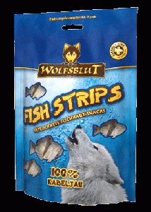 Wolfsblut FISH STRIPS - KABELJAU Снеки рыбные Полоски трески 100гр