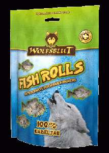 Wolfsblut FISH ROLLS - KABELJAU Снеки рыбные Ролля треска 100гр