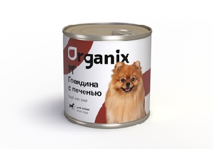 Консервы для собак c говядиной и печенью
