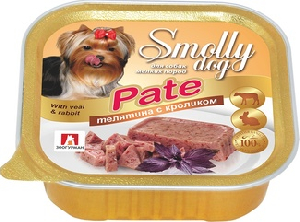 Консервы для собак "Smolly dog" Телятина с кроликом