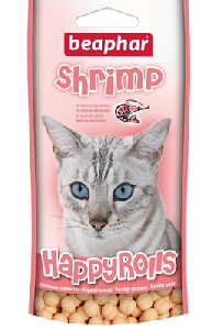 Beaphar лакомство с креветками для кошек, 80 шт., Happy Rolls Shrimp