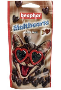 Beaphar сердечки с мальт-пастой для кошек, 150 шт., Malthearts Beaphar сердечки с мальт-пастой для кошек, 150 шт., Malthearts