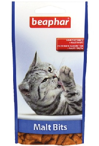 Beaphar подушечки для выведения шерсти из желудка, Malt Bits