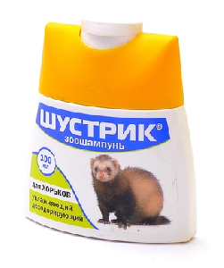Агроветзащита Зоошампунь Шустрик для хорьков, увлажняющий дезодорирующий