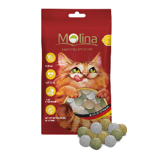 Молина Лакомства для кошек MIX. Дичь, Маскарпоне, травка, 35 г Молина Лакомства для кошек MIX. Дичь, Маскарпоне, травка, 35 г