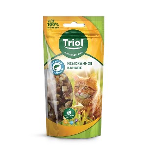 Изысканное канапе из трески, курицы и утки для кошек, 40г Изысканное канапе из трески, курицы и утки для кошек, 40г