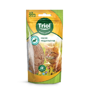 Мини-медальоны из кролика с треской для кошек, 40г